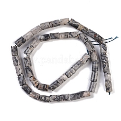 Натуральная карта каменные бусы пряди G-C128-A04-01