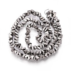 Стеклянные бусины с гальваническим покрытием  GLAA-N024-4mm-03