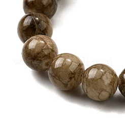 Естественно полосатый каменные бусы нити G-D315-A01-03-12mm