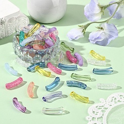 150 шт. 15 разноцветных разноцветных акриловых бусины с радужным отливом&nbsp;OACR-YW0003-19