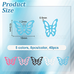 40 шт. подвески из нержавеющей стали 201&nbsp;STAS-UN0047-32