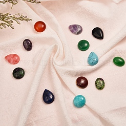 Cabochon in pietra naturale e sintetica in stile 24 pz 24&nbsp;G-SZ0001-68
