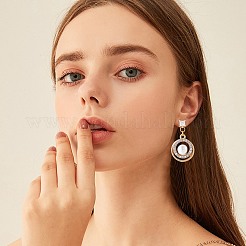 12 шт. 3-х стилевые латунные серьги-гвоздики с кубическим цирконием&nbsp;KK-BBC0012-67