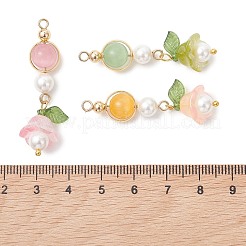 5 Stück handgefertigte Bunte Malerei-Anhänger&nbsp;PALLOY-TA00397