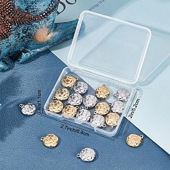 20 Stück 2 Farben 304 Edelstahl-Charms&nbsp;STAS-SC0004-22