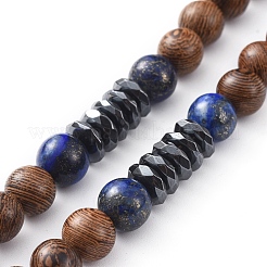 Collane con pendente in nappa di poliestere&nbsp;NJEW-JN02551-02