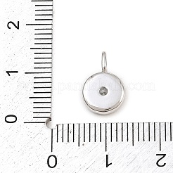 Ciondoli in ottone con pavé di zirconi chiari&nbsp;CU-CBAFB7D-08P
