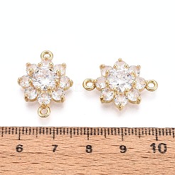 Латунные подвески из прозрачного кубического циркония&nbsp;KK-N284-14G