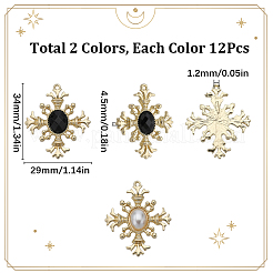 24шт 2 цвета акриловые подвески FIND-SC0005-61