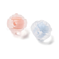 Матовые прозрачные акриловые бусины X-OACR-A032-17