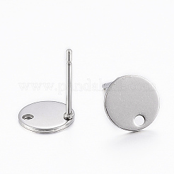 Фурнитура для сережек-гвоздиков из нержавеющей стали 201&nbsp;LS-STAS-K154-64P