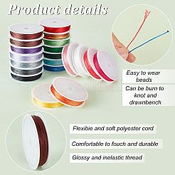 20 рулон круглой полиэстеровой нити 20 цветов OCOR-PH0002-64A