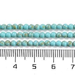 Filo di perline turchesi sintetici&nbsp;G-U004-02E