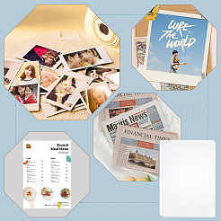 А4 пластиковый держатель для визитных карточек из ПВХ&nbsp;LS-AJEW-WH0083-70D