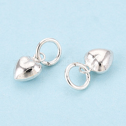 925 стерлингового серебра подвески сердца STER-T008-32S-05