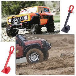 2セット2色合金キャプスタングラウンドアンカー  トレーラーアンカー  赤＆黒  ミックスカラー  44x18x24mm  穴：3mm  1セット/カラー&nbsp;FIND-GA0001-42