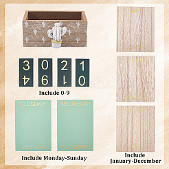 Calendario de madera&nbsp;AJEW-WH20096-56A-01