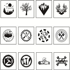 Prägen Prägen Löten Messing mit Stempel&nbsp;AJEW-WH0113-15-24