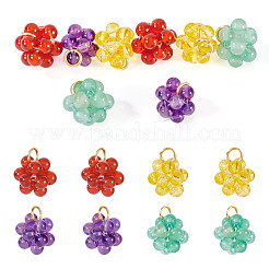 8шт 4 стильные стеклянные подвески PALLOY-TA00218