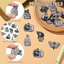 16pcs 8 Arten Zinklegierungs-Emaille-Anhänger&nbsp;ENAM-CJ0006-68