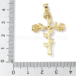 Латунные микро проложить кубического циркония подвески KK-L257-10G