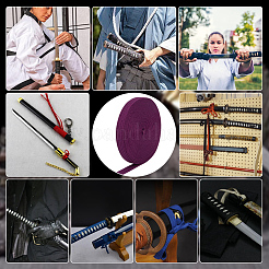 Лента из смеси хлопка и шелка для украшения рукояти меча&nbsp;OCOR-WH0085-72A