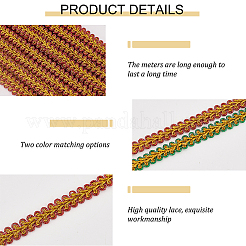 2 карточка 2 цвета рождественская полиэстеровая сороконожка кружевная лента OCOR-FH0001-20
