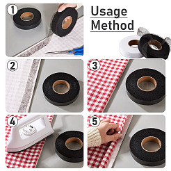 6 рулон 6 вида нетканых материалов полиамидная двухсторонняя термоплавкая клейкая пленка DIY-CD0001-43