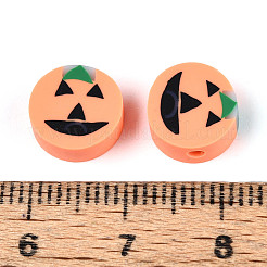 Хэллоуин бусины из полимерной глины ручной работы CLAY-T022-15C