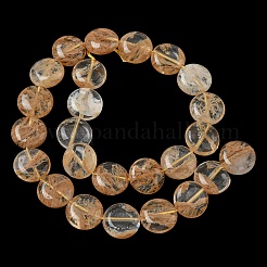 Арбуз камень стеклянные бусы пряди&nbsp;G-L648-B14-15mm