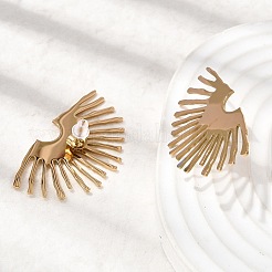 Pendientes de acero inoxidable 304 para mujer&nbsp;EJEW-K296-10G