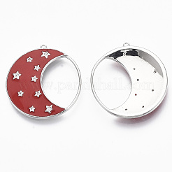 Colgante micropavé cubic zirconia de latón&nbsp;KK-R130-036-02P-NF