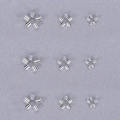 Зажимные бусины из латуни KK-PH0036-13