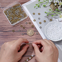 200шт 2 стиля сплава распорные бусины&nbsp;FIND-AR0005-45