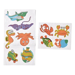 Kit di adesivi per pittura diamante tema oceano fai da te per bambini&nbsp;DIY-O016-21