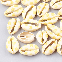 Perle di conchiglia stampate di ciprea&nbsp;SHEL-S274-03