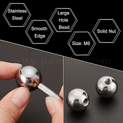 Нержавеющей стали европейские шарики STAS-WH0066-02P