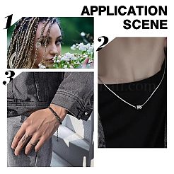 10 шт. 10 стиля бусины из нержавеющей стали 304 с большими отверстиями STAS-UN0044-66