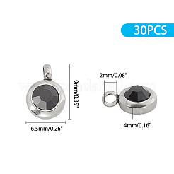 Модные оригинальные цветные подвески из нержавеющей стали марки А со стразами RB-UN0001-02P