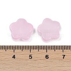 透明ガラスビーズ  スター  焼き付け塗料  アザミ  14x15x5mm  穴：1.2mm&nbsp;DGLA-E004-03J