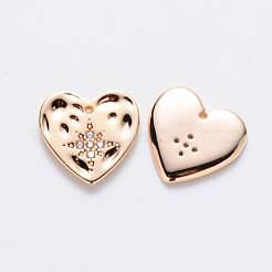 Латунные микро проложить кубического циркония подвески&nbsp;KK-T049-044G-NF