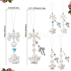 Набор для самостоятельного изготовления ремней для мобильного телефона в виде ангела-банта&nbsp;DIY-SC0031-09