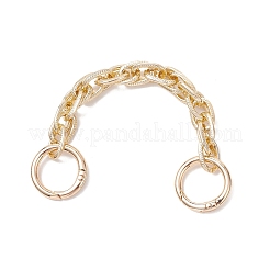 Chaînes d'extension de sac en corde texturée en aluminium&nbsp;FIND-JF00162-02