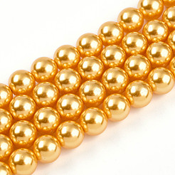 Выпечка из окрашенного перламутрового стекла жемчужные бусинки&nbsp;HY-N002-8mm-A08