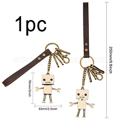 1 шт. винтажный сплав робот кожаный кулон украшение KEYC-CA0001-43