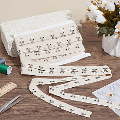 Haken- und Ösen-Baumwollband-Besatzbänder&nbsp;DIY-WH0816-159