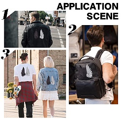 8 шт. 2-х цветные нашивки на одежду с пайетками DIY-AR0002-38