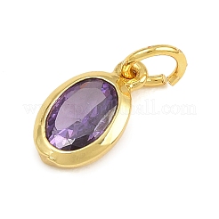 Charms in ottone zirconi a pavé di ottone&nbsp;KK-CBA9C72-03G-D