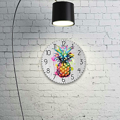 Настенные часы с принтом из мдф HJEW-WH0058-007