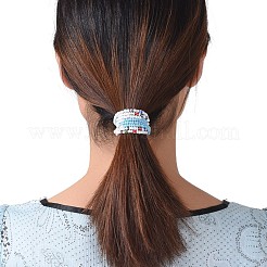 夏のジュエリーウエストビーズ  ボディチェーン  シードビーズベリーチェーン  女性の女の子のためのビキニジュエリー  ナザールボンジュウランプワーク付  カラフル  33.46インチ（85cm）&nbsp;NJEW-C00011